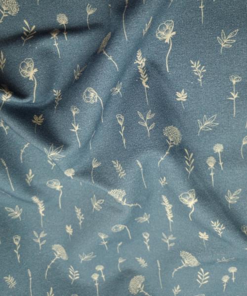 sweat leger jardin secret bleu