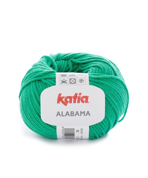 laine fil alabama tricoter acrylique coton vert printemps ete katia 62 fhd