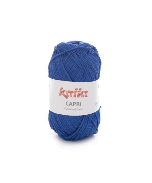 laine fil capri tricoter coton mercerise bleu nocturne printemps ete katia 82146 fhd