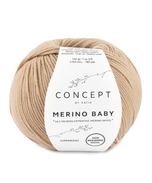 laine fil merinobaby tricoter merino extrafine beige automne hiver katia 43 fhd