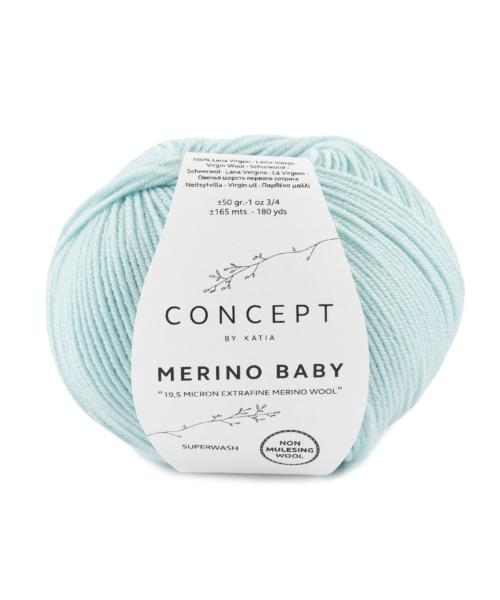 laine fil merinobaby tricoter merino extrafine bleu deau automne hiver katia 73 fhd