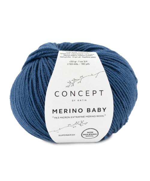 laine fil merinobaby tricoter merino extrafine bleu nocturne automne hiver katia 84 fhd