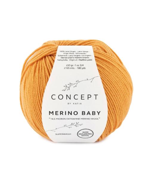 laine fil merinobaby tricoter merino extrafine orange pastel automne hiver katia 151 fhd