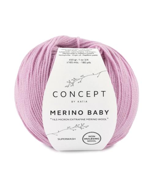 laine fil merinobaby tricoter merino extrafine rose moyen automne hiver katia 69 fhd