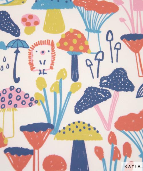 tissu impermeable raincoat pu mushroom rain 2217 5 katia fhd