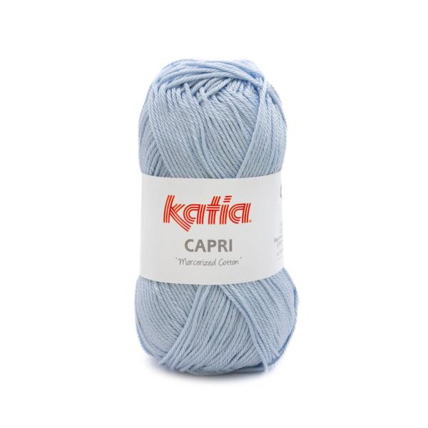 laine fil capri tricoter coton mercerise bleu pastel printemps ete katia 82198 fhd