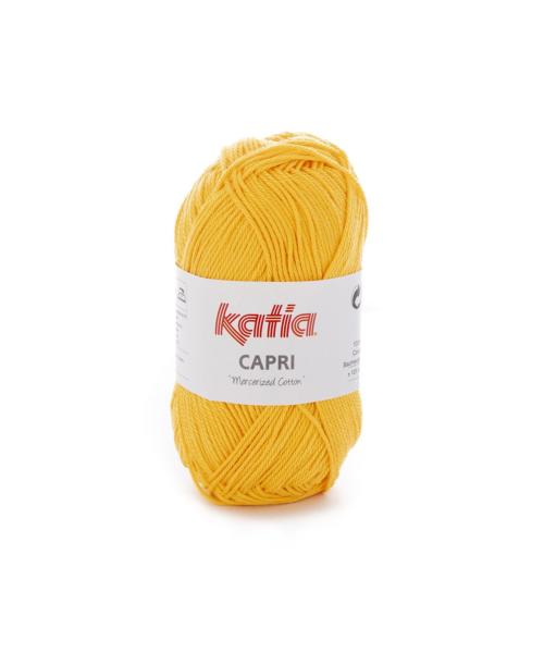 laine fil capri tricoter coton mercerise jaune printemps ete katia 82057 fhd