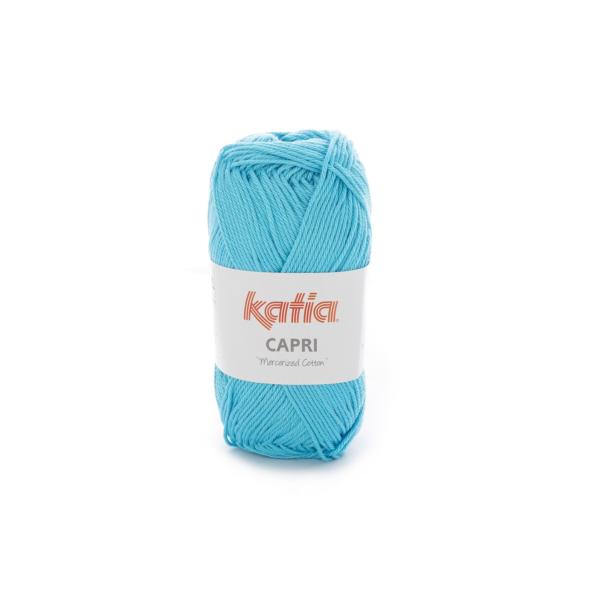 laine fil capri tricoter coton mercerise turquoise printemps ete katia 82101 fhd