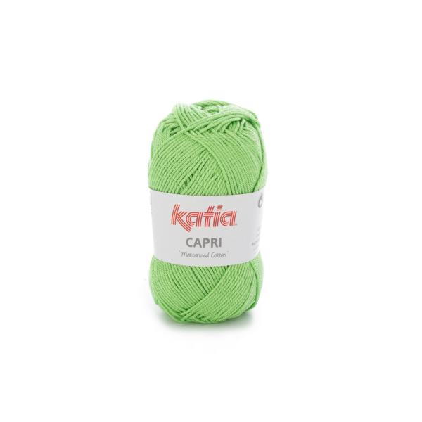 laine fil capri tricoter coton mercerise vert brillant printemps ete katia 82149 fhd