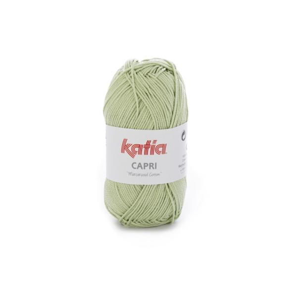 laine fil capri tricoter coton mercerise vert clair printemps ete katia 82170 fhd