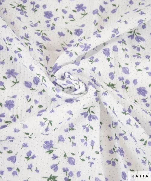 tissu en mousseline de coton nordic flowers 2111 11 02 katia g