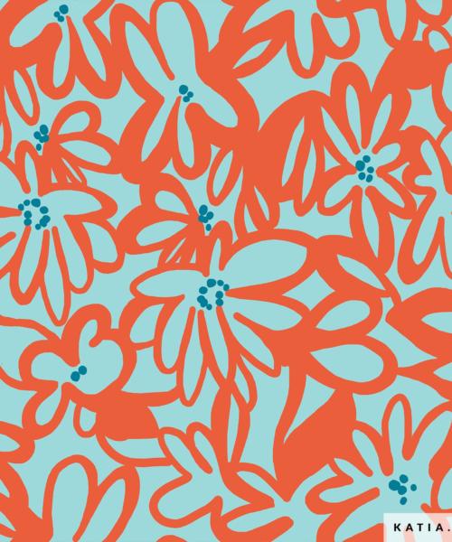 tissu pour maillot de bain a motif tiare turquoise 2225 2 katia fhd