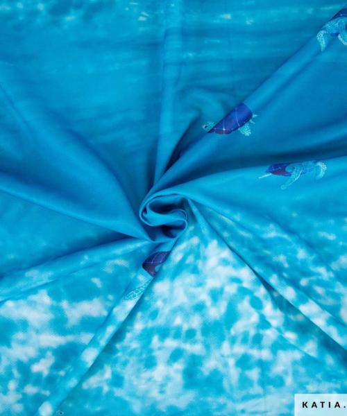 tissu technique de sport a motif de tortues marines 2290 1 01 katia g