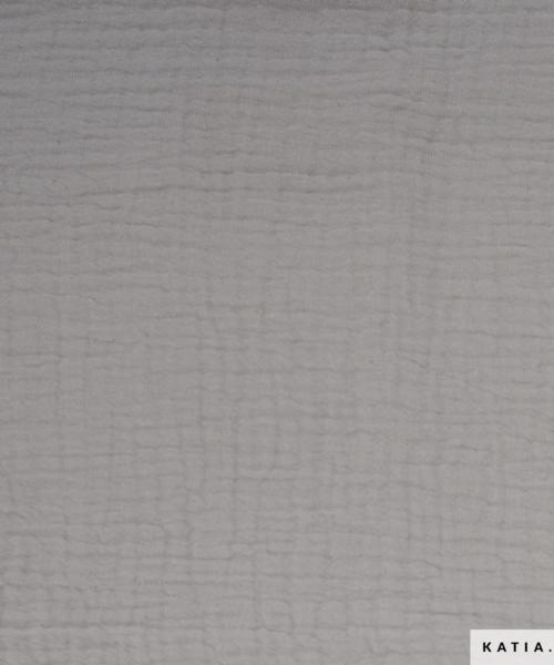 tissu double gaze mousseline solid light grey 2116 129 katia fhd