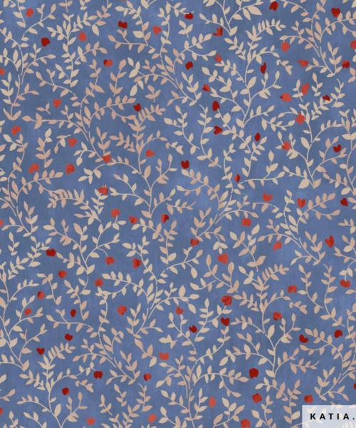 tissu en popeline de coton micro flowers 2101 249 katia fhd