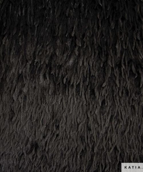 tissu vegan en fausse fourrure feather black noir 2316 3 katia fhd