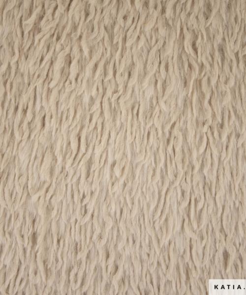 tissu vegan en fausse fourrure feather sand beige clair 2316 4 katia fhd